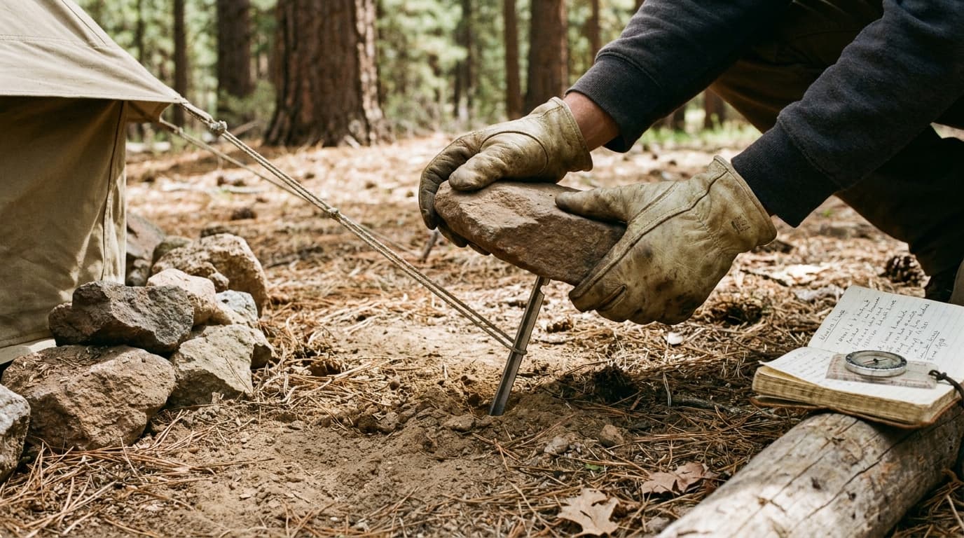 The Quick Trick for Keeping Tent Stakes From Pulling Out in Soft Ground
